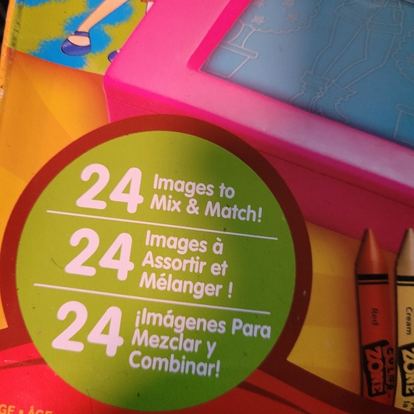Color zone Fasion plates Toy Girl's age 5 and older, Preowned Never used. - Picture 15 of 16